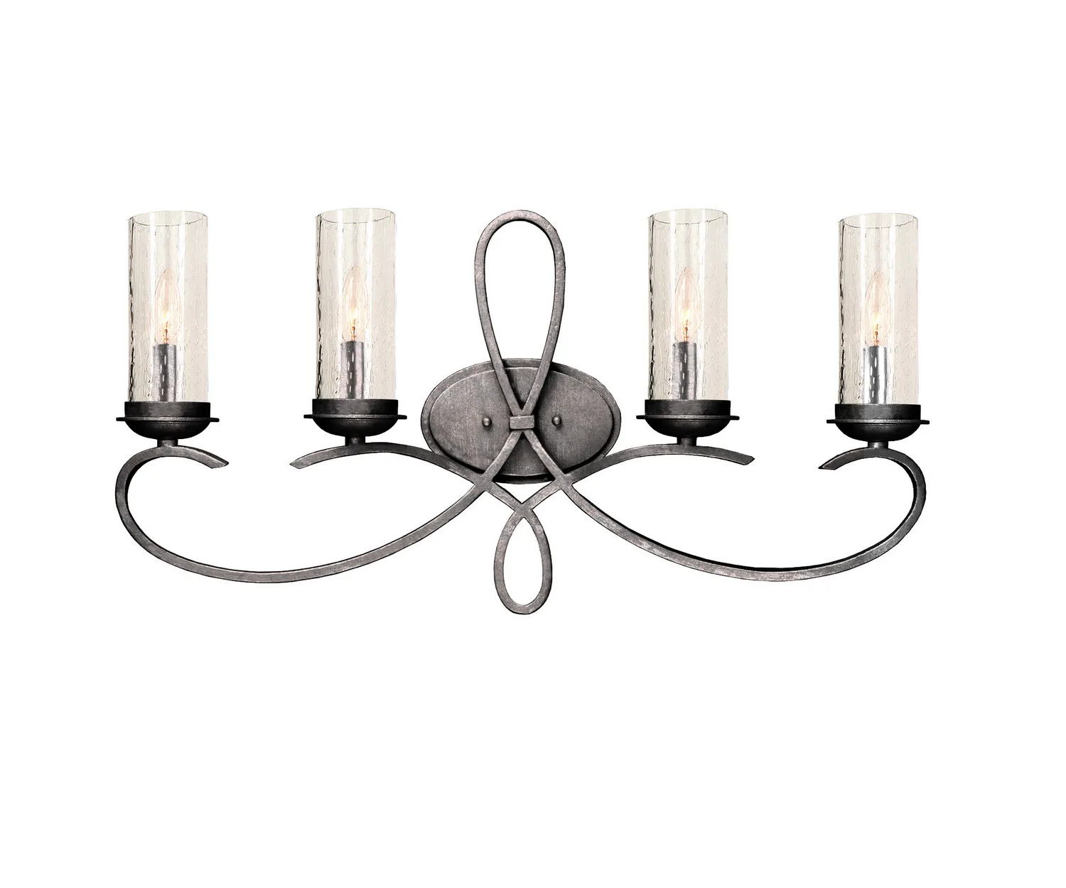 Grayson Four Light Bath in Pearl Silver