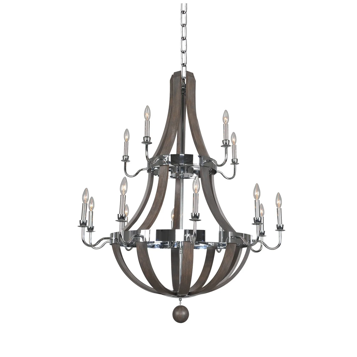 Sharlow 15 Light Chandelier in Chrome