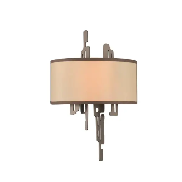 Modular inspired design with a linen fabric shade. Paragon is featured in a Gun Metal finish with G9 LED lamping, incuded. Collection: Paragon Rooms: Living Room, Bedroom, Family Room, Dining Room Finish: Gun Metal Width: 10.00" Height: 15.00" Weight: 6.00 lb Extension from Wall: 4.00" Wire: 12`` Mounting Height: 6.00" Canopy: 6.25``x1`` Bulbs Included Number of Bulbs: 2 Bulb Type: G9 Bulb Base: G9 Light Source: LED Light Output: 300.00 lm Color Temperature: 3000 K Dimmable Voltage: 120.00 V Material: Laser Cut Steel , Glass Country of Origin: China Safety Listing: cETL Safety Rating: Dry LED