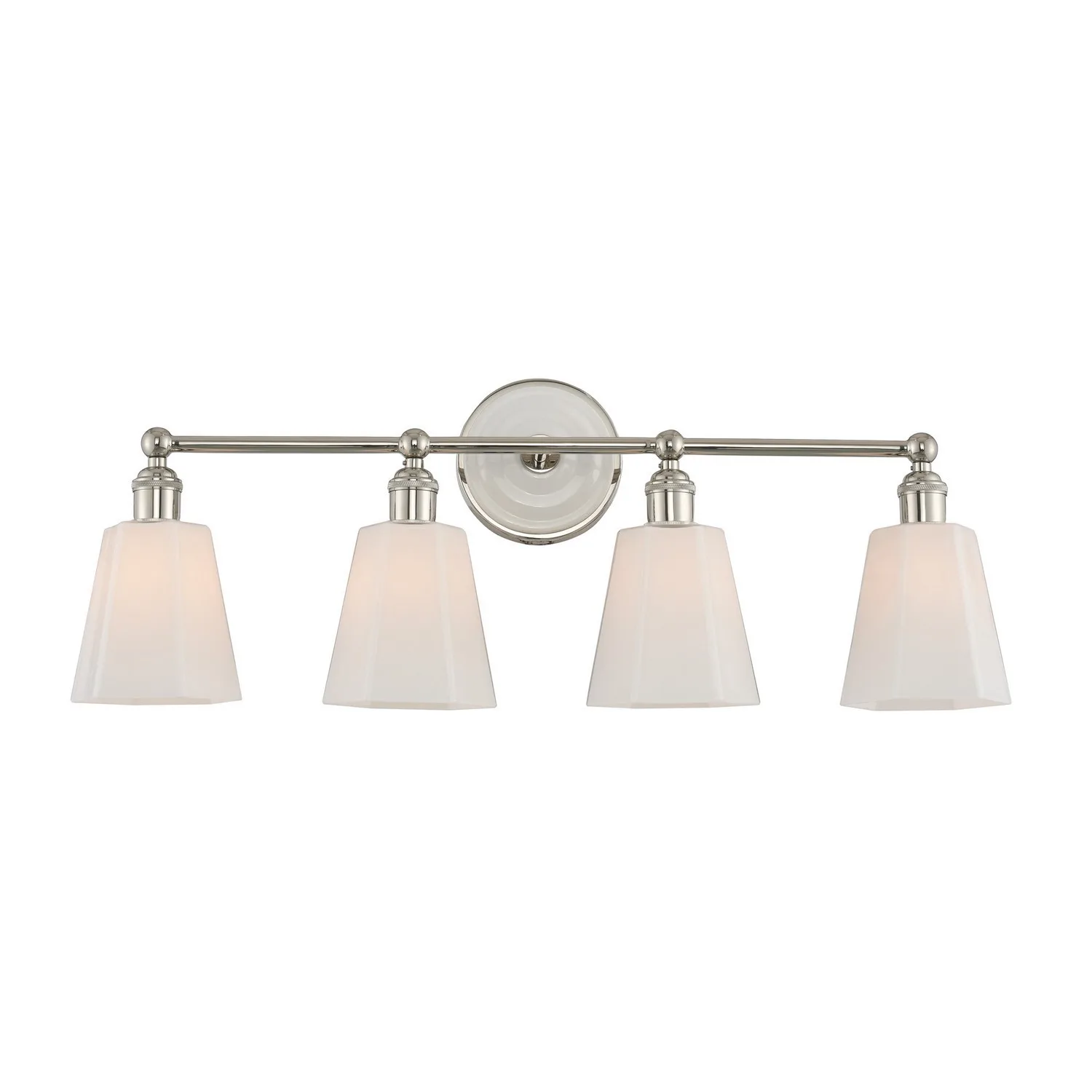 Greenwich Four Light Bath in Polished Nickel