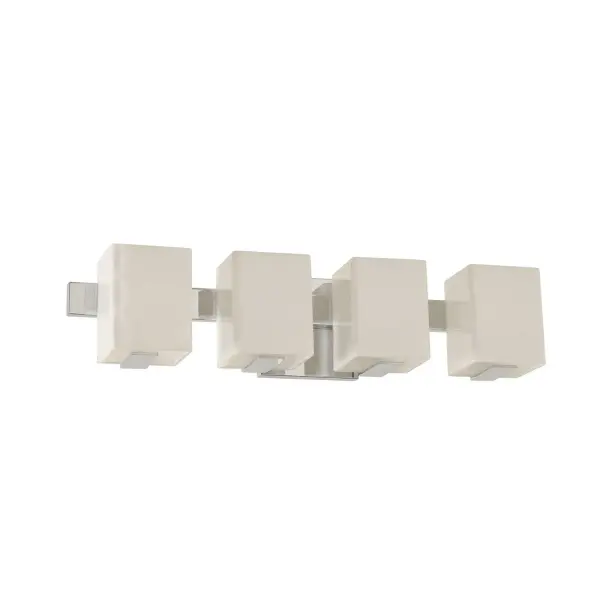 Featuring a white wave glass and LED retrofit lamping, the Catalina Collection will add a clean modern feel to any bathroom project. Is available in a polished chrome or satin nickel finish. Collection: Catalina Rooms: Bathroom, Vanity, Spa, Powder Room Finish: Chrome Width: 23.00" Height: 5.00" Weight: 6.00 lb Extension from Wall: 5.00" Wire: 6" Mounting Height: 1.50" Canopy: 4.75"x4.75"x0.5" Bulbs Included Number of Bulbs: 4 Maximum Wattage: 3.00 W Bulb Base: G9 Light Source: LED Light Output: 1200.00 lm Color Temperature: 3000 K Dimmable Voltage: 120.00 V Material: Heavy Gauge Steel , Glass Country of Origin: China Safety Listing: cETL Safety Rating: Dry LED