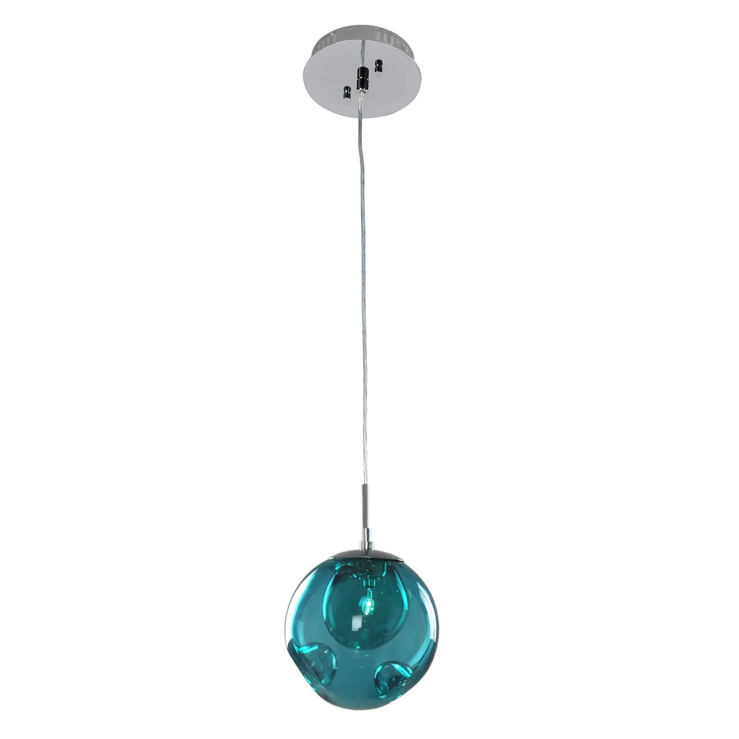 Meteor One Light Mini Pendant in Chrome