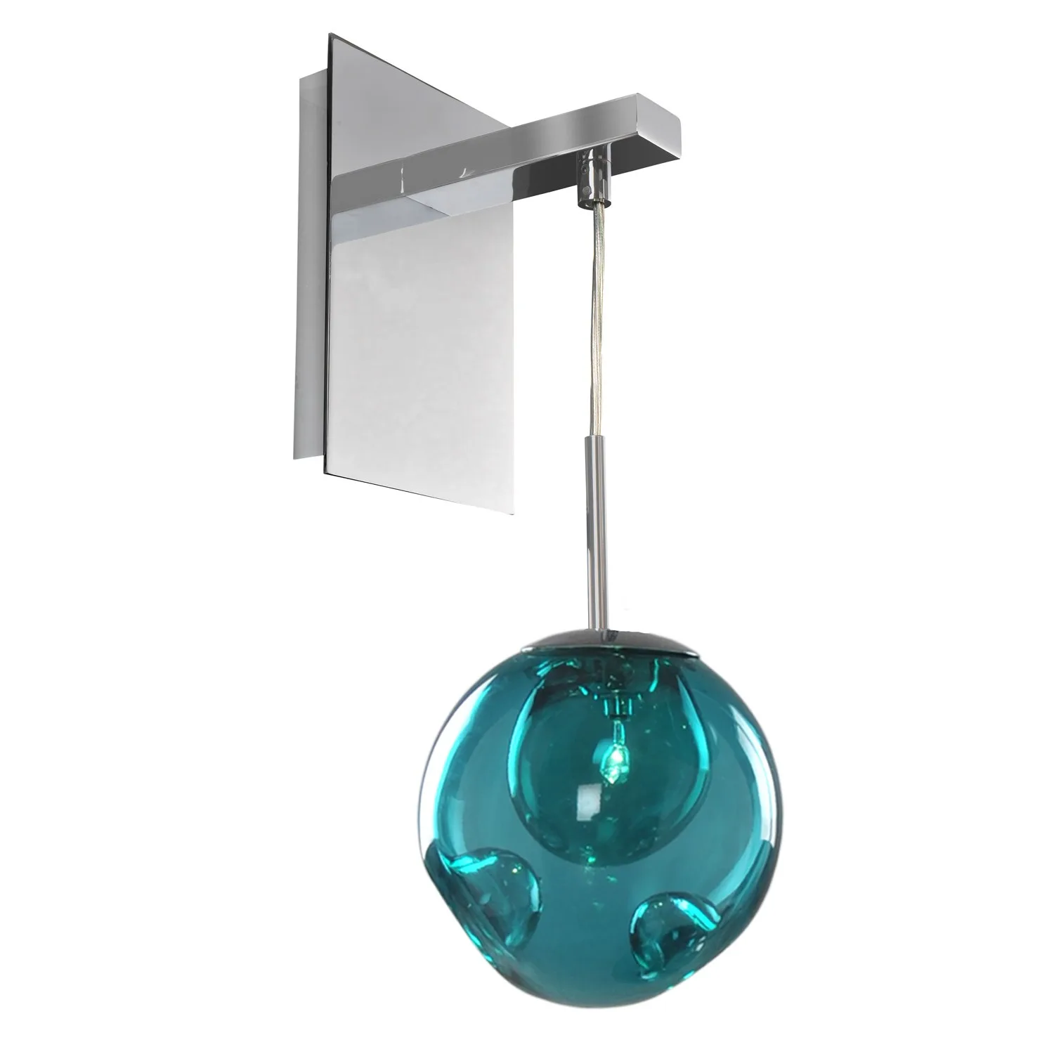 Meteor One Light Wall Bracket in Chrome