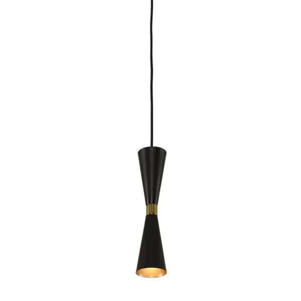 Trendy Mid-Century inspired design with dual LED lamping for maximum efficiency. The MILO Collection features a variety of configurations to fit every space, from sconce and entry to dining. Introduced in June of 2016 in a sleek Matte Black with Vintage Brass accents, Kalco has added a Warm White finish, also featuring vintage brass accents. Collection: Milo Rooms: Closet, Kitchen, Bathroom, Office Finish: Black and Vintage Brass Width: 5.00" Height: 12.00" Weight: 2.00 lb Wire: 48" Canopy: 5"x1" Bulbs Included Number of Bulbs: 1 Maximum Wattage: 3.00 W Bulb Type: G-9 Bulb Base: G9 Light Source: LED Light Output: 300.00 lm Color Temperature: 3000 K Dimmable Voltage: 120.00 V Material: Plated Steel Country of Origin: China Safety Listing: cETL Safety Rating: Dry LED