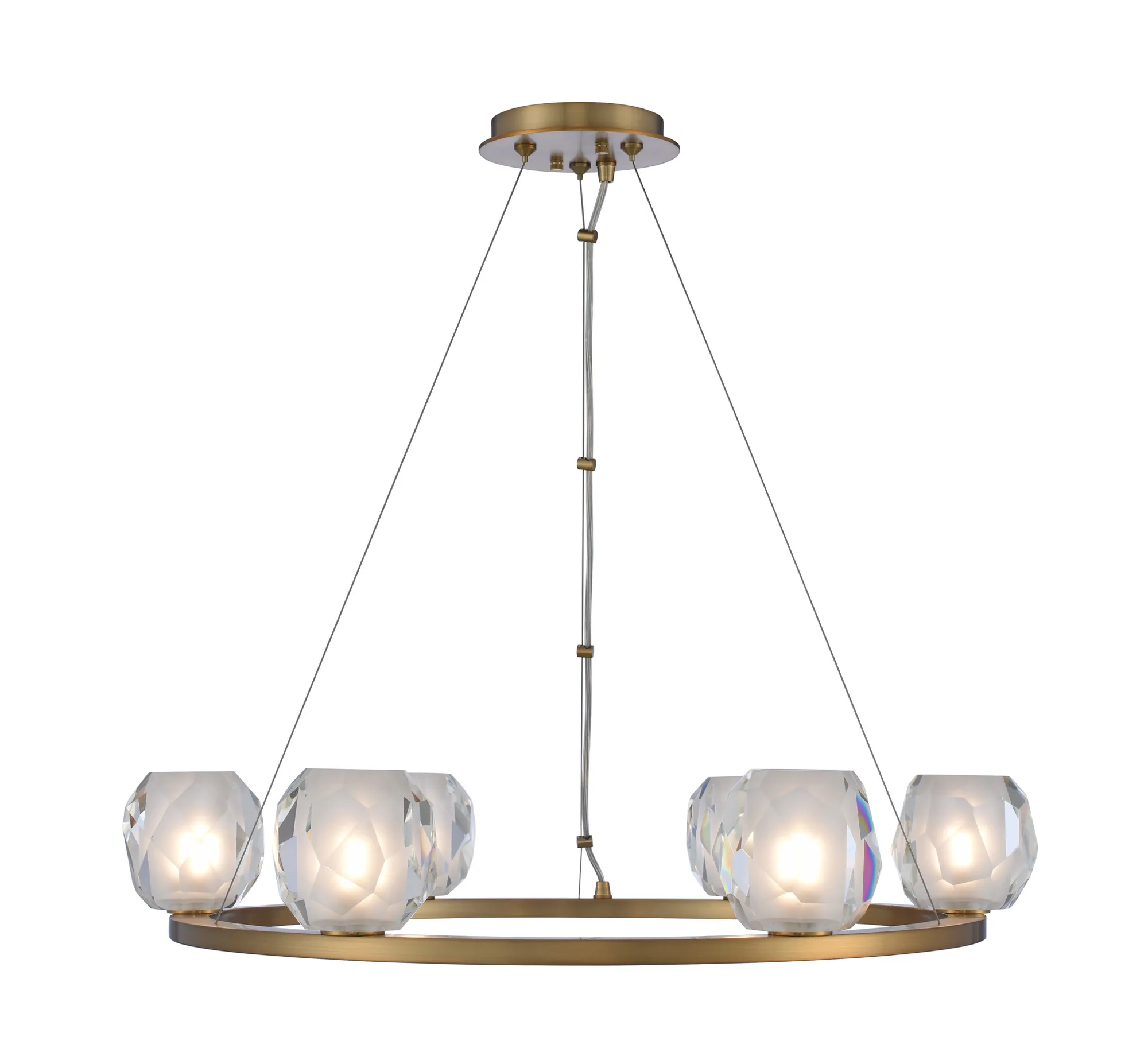 Stella LED Pendant in Winter Brass