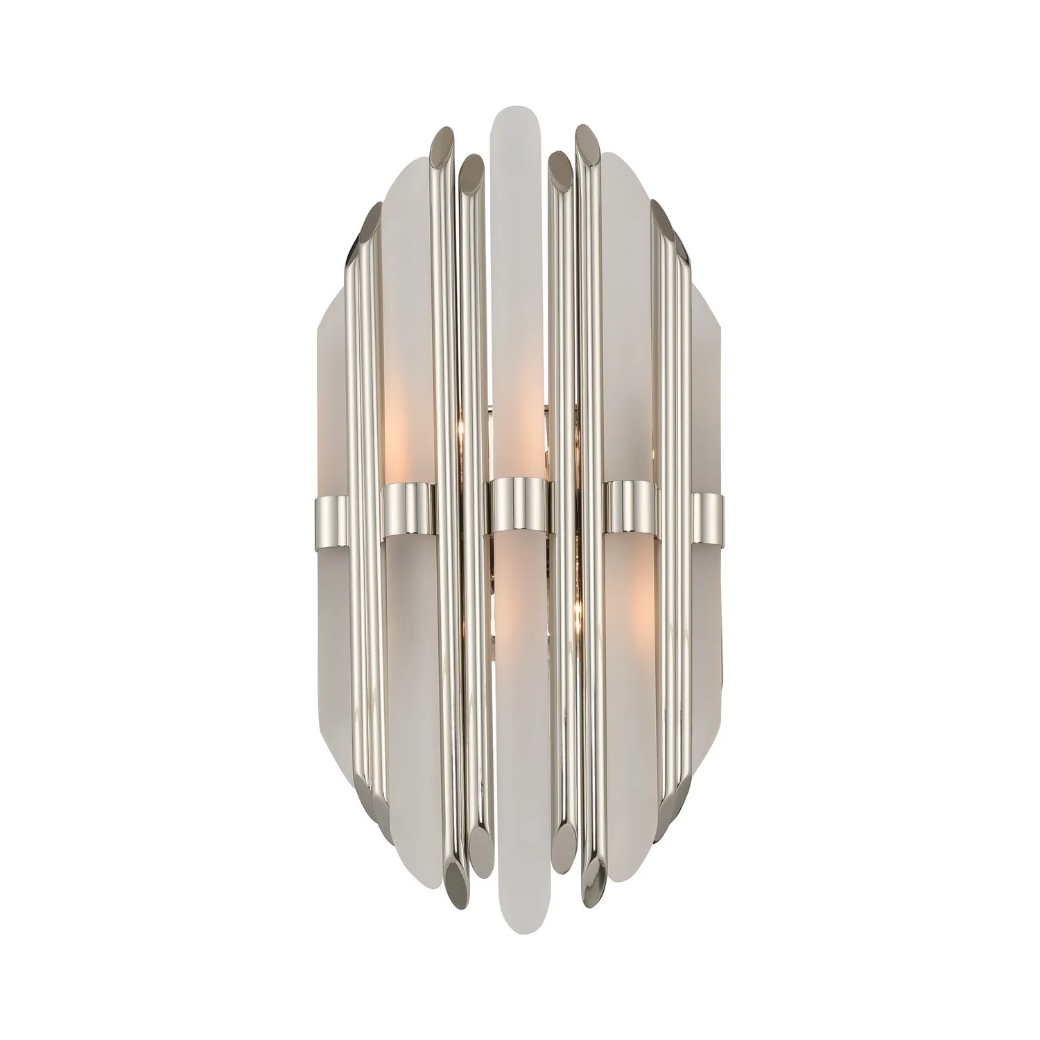 Massina Two Light Wall Sconce in Polished Nickel
