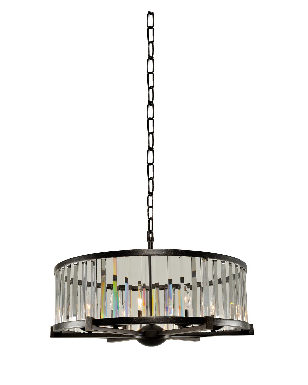 Essex Six Light Pendant in Sienna Bronze