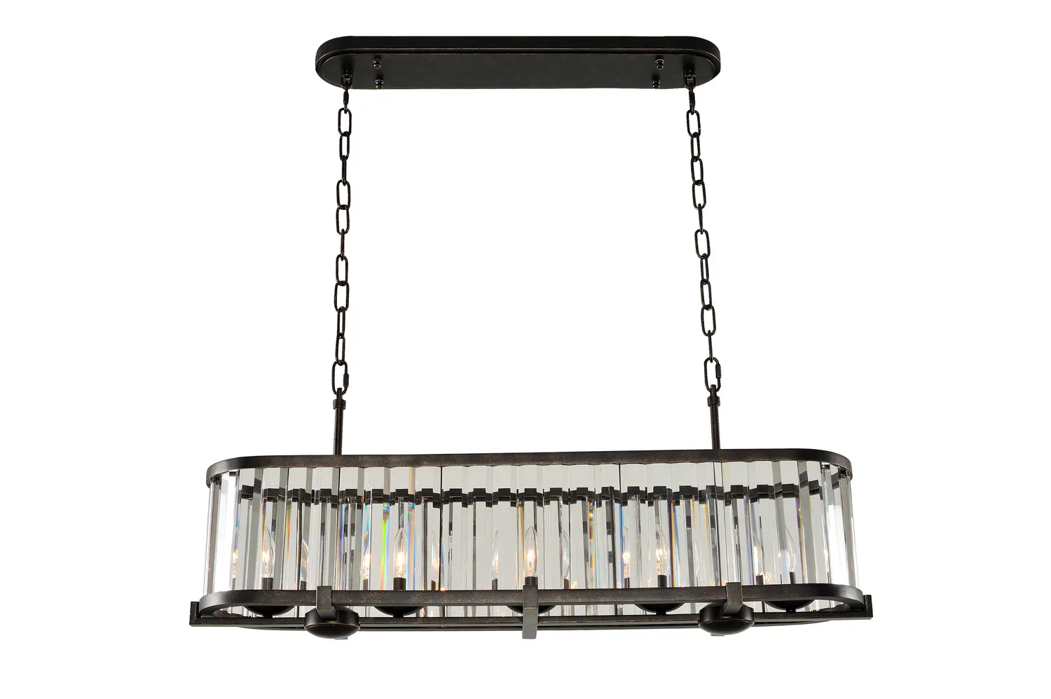 Essex Five Light Island Pendant in Sienna Bronze
