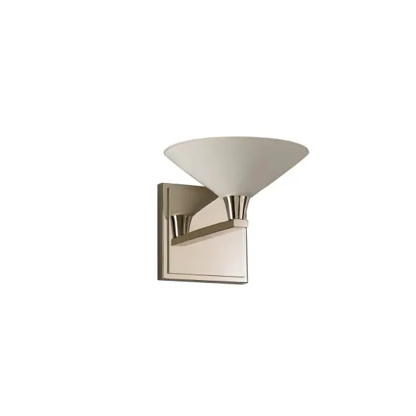 Constructed of Heavy Gauge Steel in a Polished or Satin Nickel finish, the Galvaston Bath Collection offers Inverted Cone Shaped Frosted White Glass and LED bulbs included. Collection: Galvaston Rooms: Bathroom, Vanity, Spa, Powder Room Finish: Polished Nickel Width: 7.00" Height: 6.00" Weight: 2.00 lb Extension from Wall: 7.00" Wire: 6" Mounting Height: 3.50" Canopy: 4.5"x4.5"x1" Bulbs Included Number of Bulbs: 1 Maximum Wattage: 3.00 W Bulb Base: G9 Light Source: LED Light Output: 300.00 lm Color Temperature: 3000 K Dimmable Voltage: 120.00 V Material: Heavy Gauge Steel , Glass Country of Origin: China Safety Listing: cETL Safety Rating: Dry LED