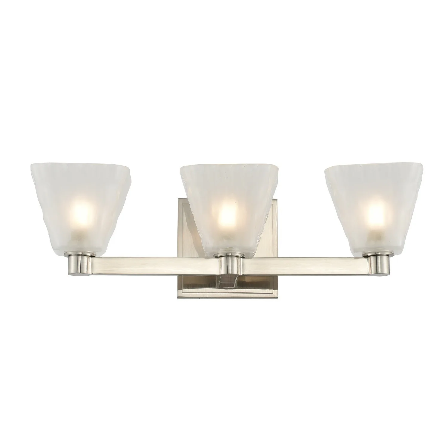 Weston LED Bath in Glazed Nickel