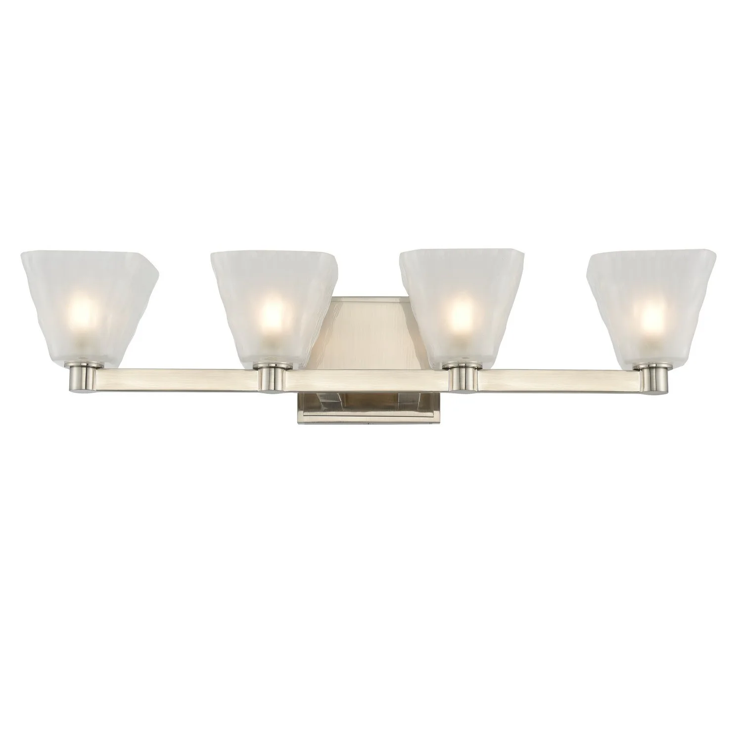Weston LED Bath in Glazed Nickel