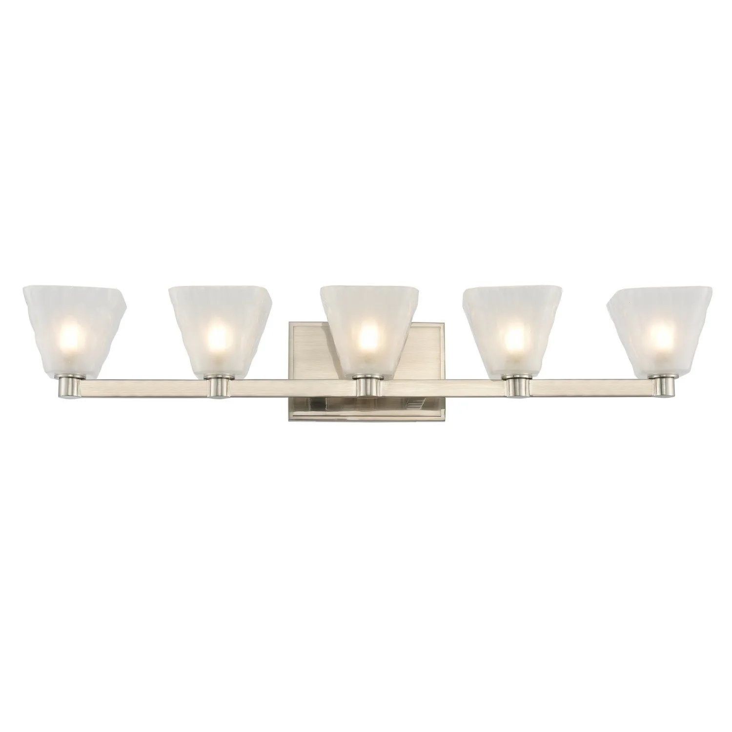 Weston LED Bath in Glazed Nickel