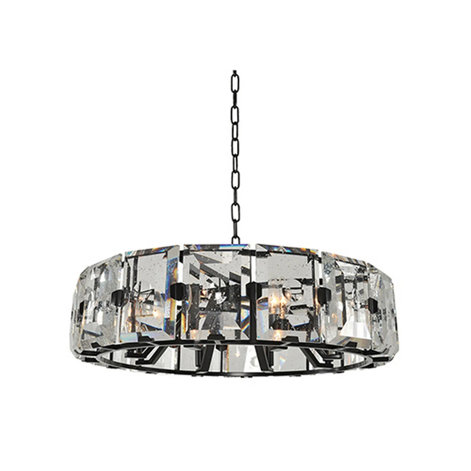 Giada Eight Light Pendant in Dark Bronze