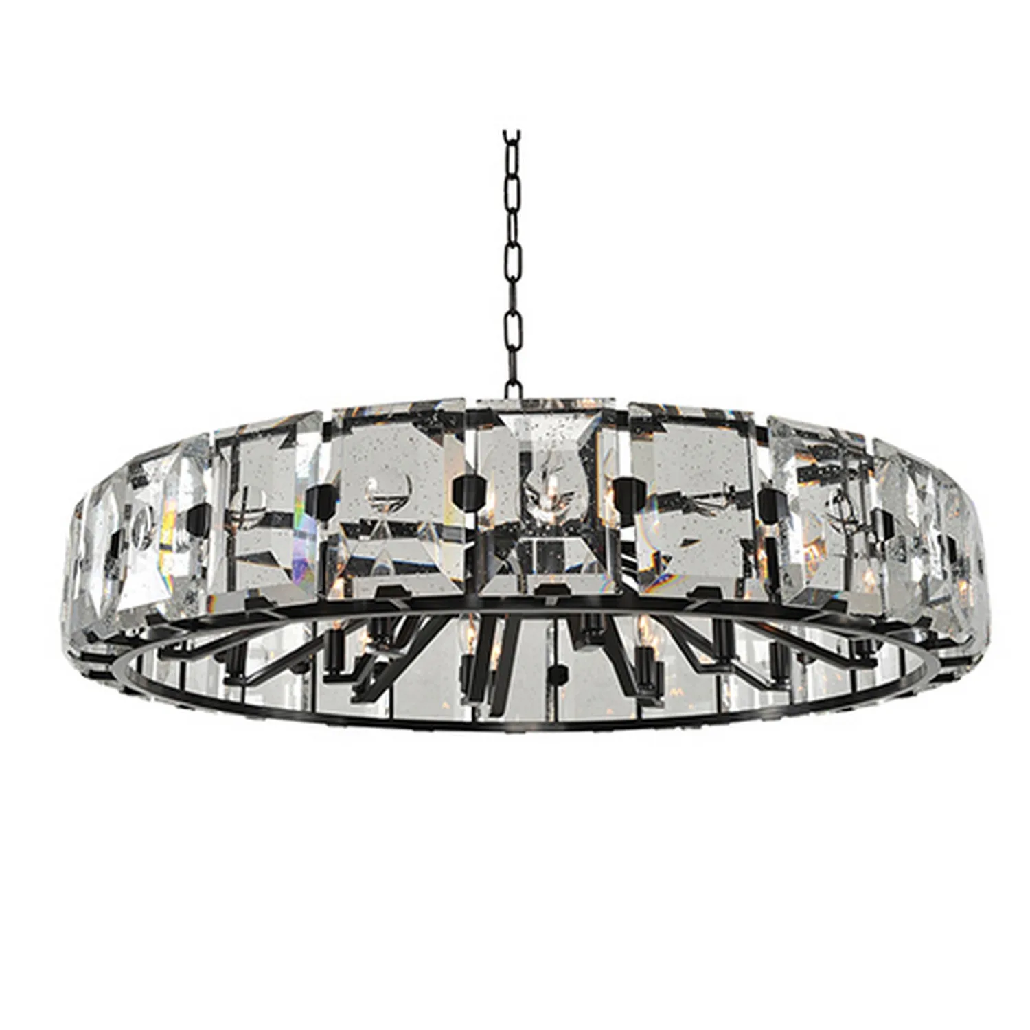 Giada Eight Light Pendant in Dark Bronze