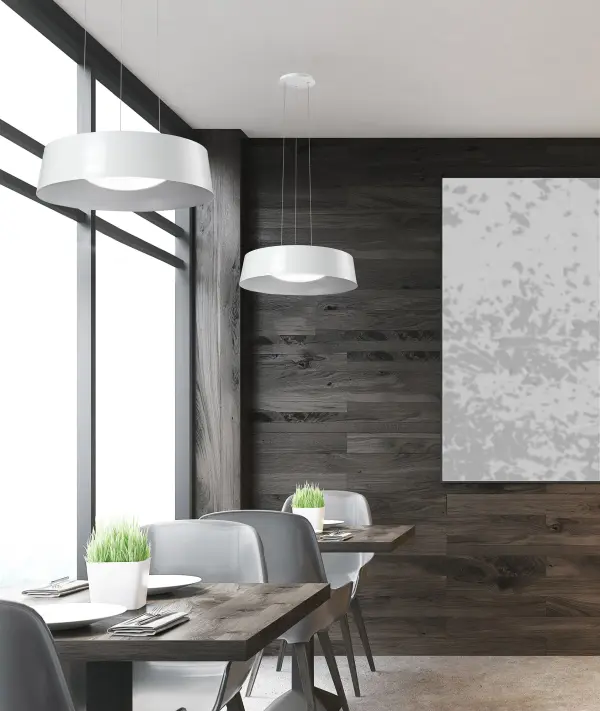 Sampson 16" Matte Black Pendant with Gold Interior - Image 3