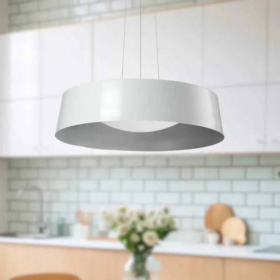 Sampson 16" Matte Black Pendant with Gold Interior - Image 5