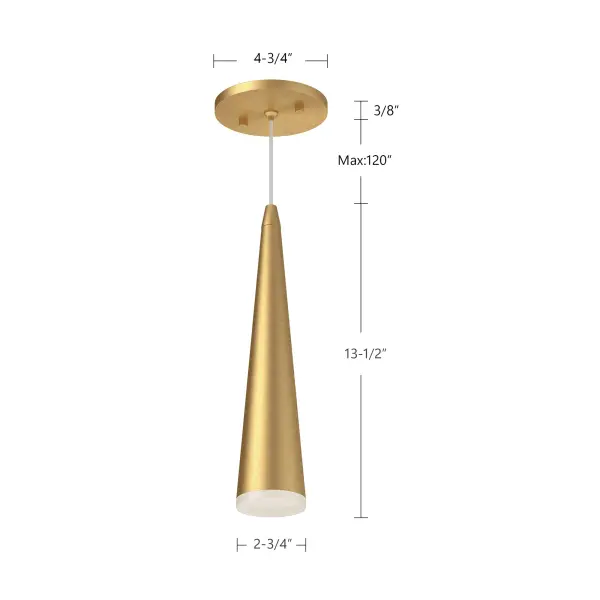 Mina 12" LED Pendant in Brushed Nickel - Image 11