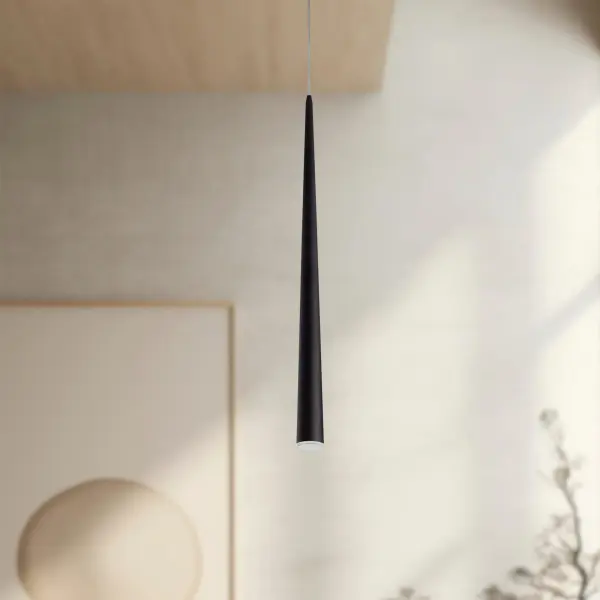 Mina 36" LED Pendant in Matte Black - Image 5