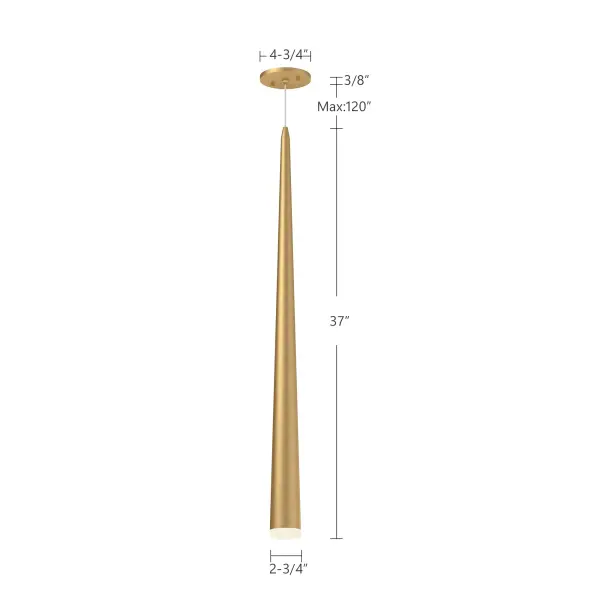 Mina 36" LED Pendant in Matte Black - Image 8