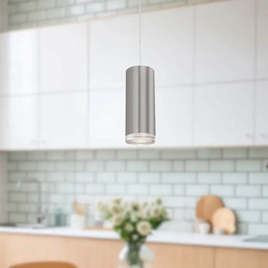 Cameo 8-Inch LED Pendant in White - Image 3