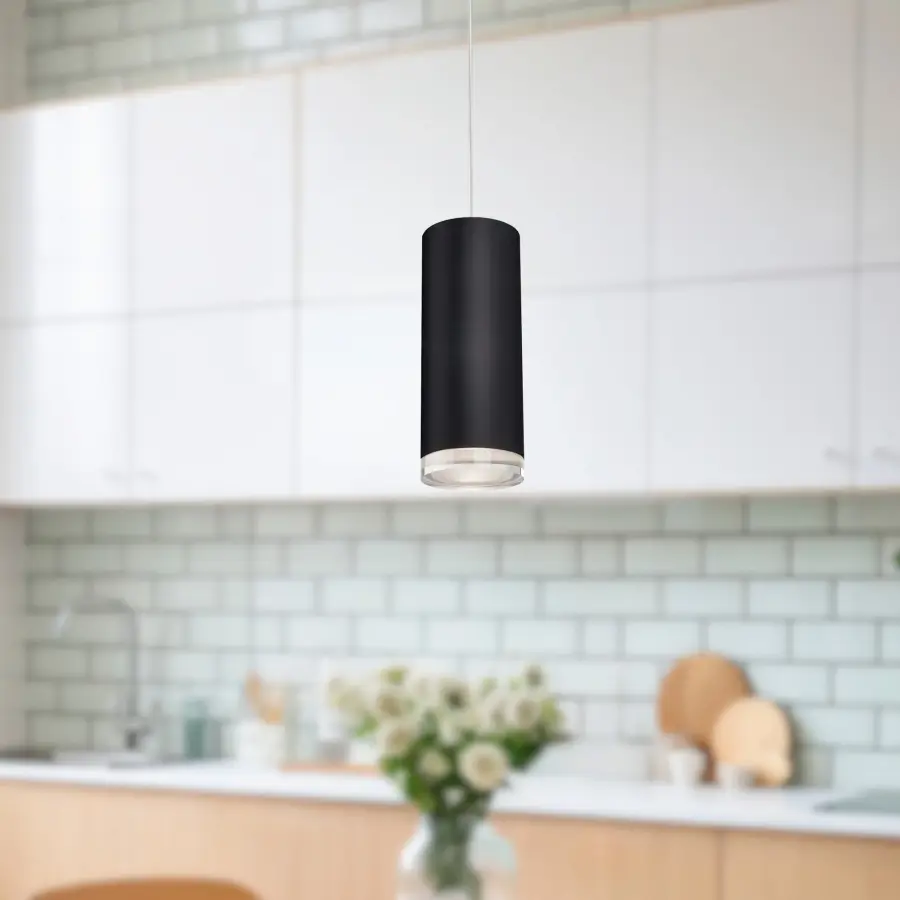 Cameo 8-Inch LED Pendant in White - Image 4