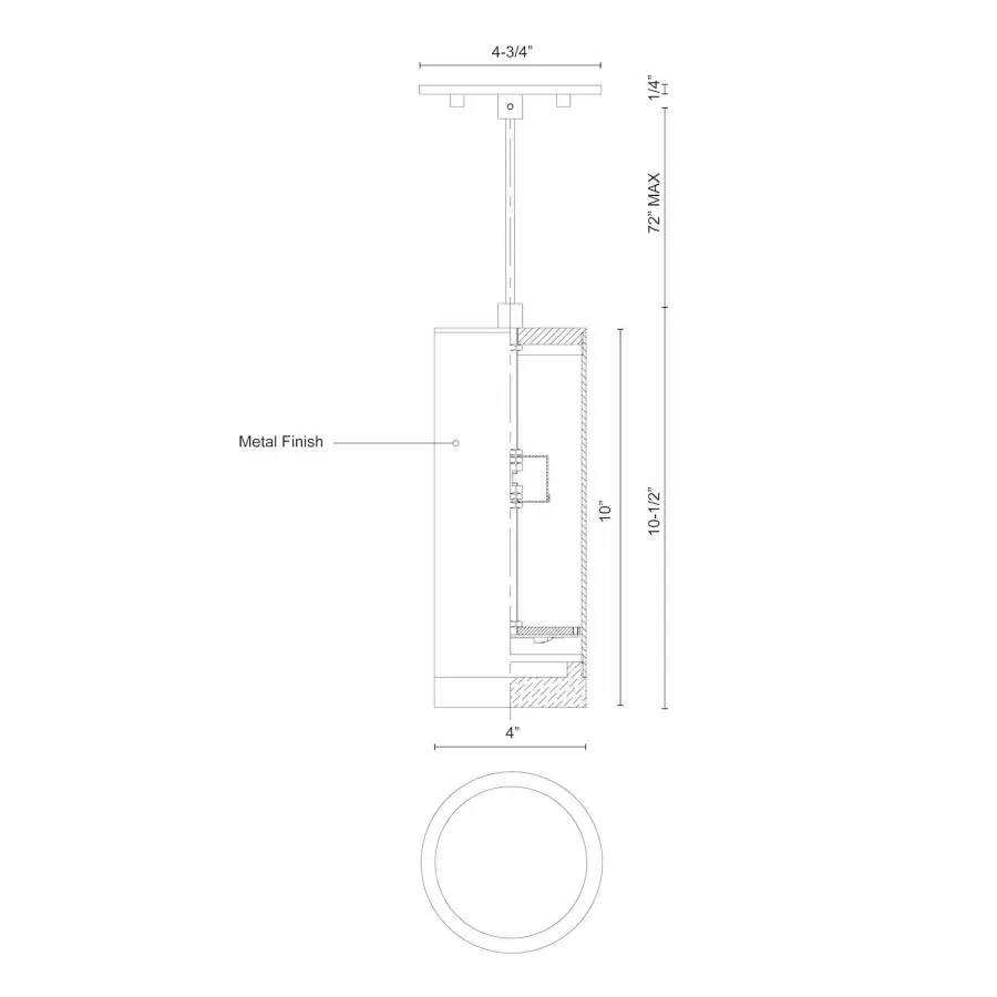 Cameo 10-Inch LED Pendant in Brushed Nickel - Image 12