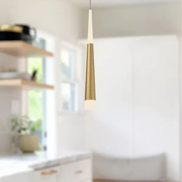 Ultra 2-Inch LED Pendant in Brushed Gold - Image 6