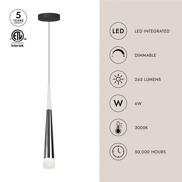 Ultra 2-Inch LED Pendant in Brushed Gold - Image 9