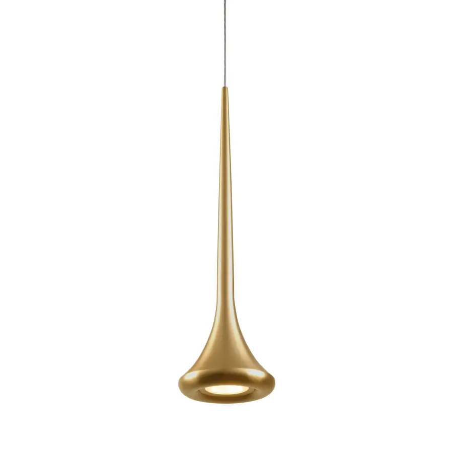 Bach 5-Inch LED Pendant in Brushed Gold - Image 1