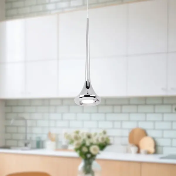 Bach 5-Inch LED Pendant in Brushed Gold - Image 3