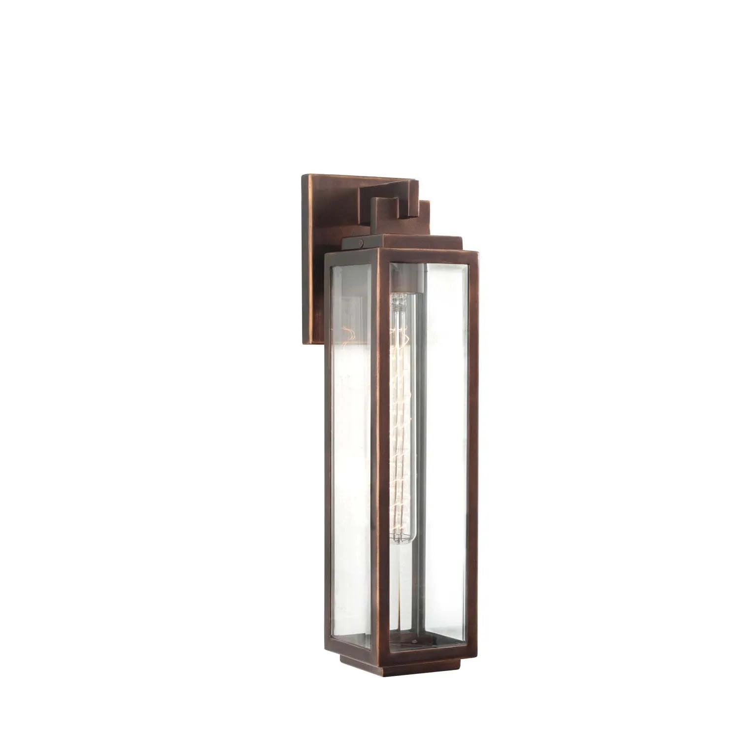 Chester Outdoor One Light Wall Bracket in Copper Patina
