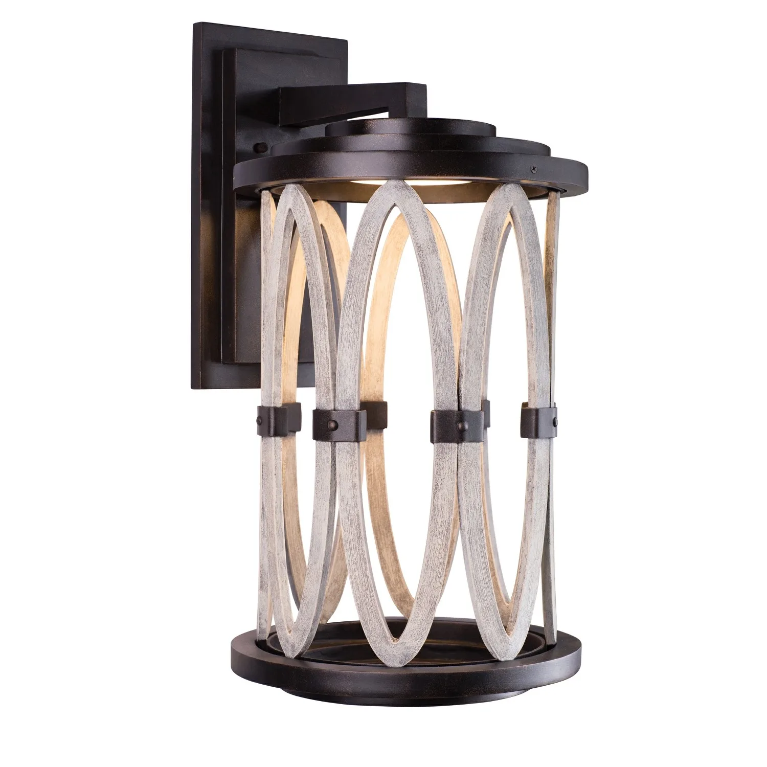 Belmont Outdoor LED Wall Sconce in Florence Gold