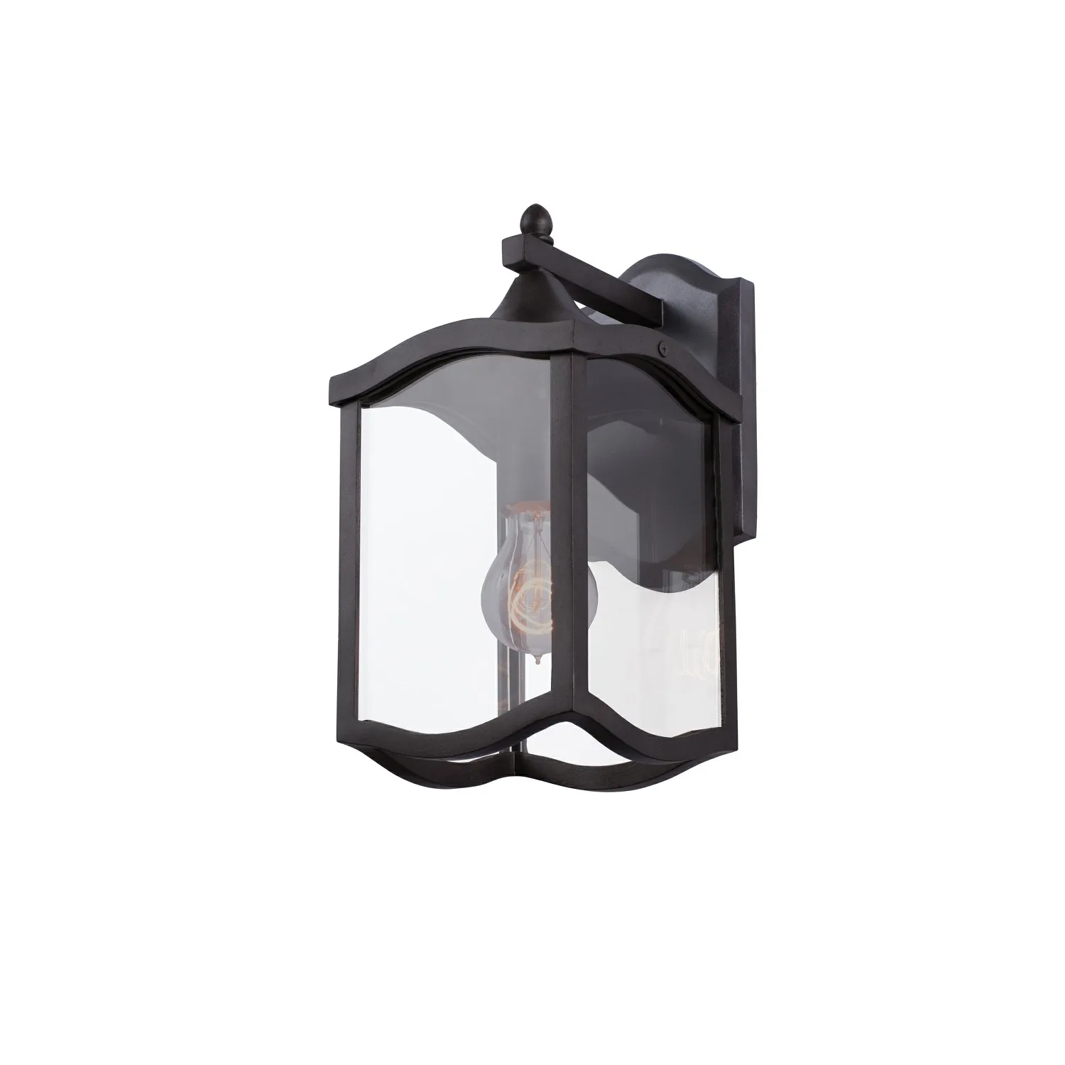 Lakewood Outdoor One Light Wall Bracket in Aged Iron