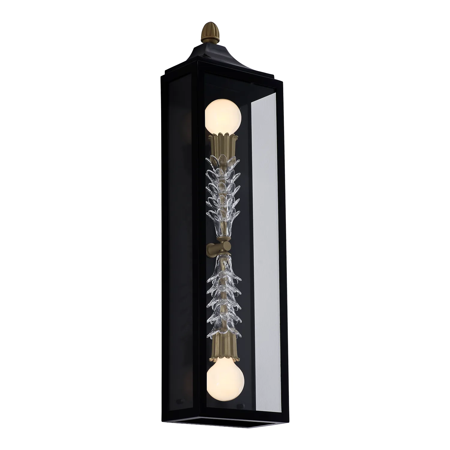 Midsummer Two Light Wall Sconce in Matte Black