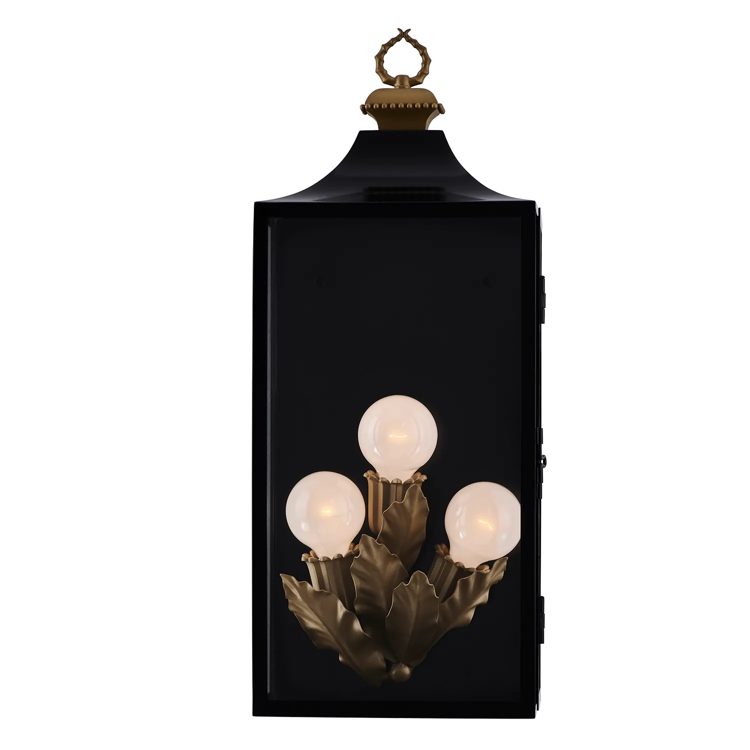 Marge Three Light Wall Sconce in Matte Black