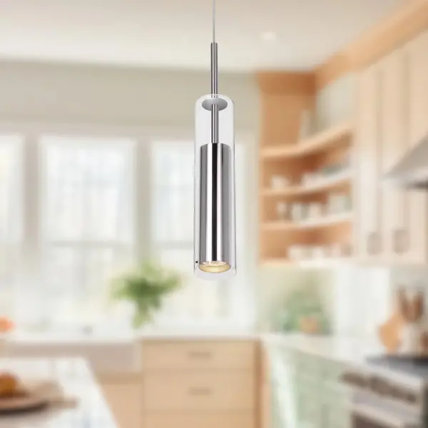 Jarvis 3-Inch Pendant in Brushed Gold - Image 3