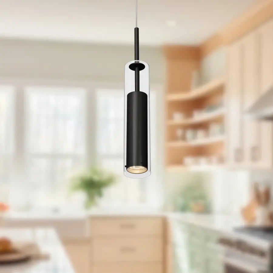 Jarvis 3-Inch Pendant in Brushed Gold - Image 5