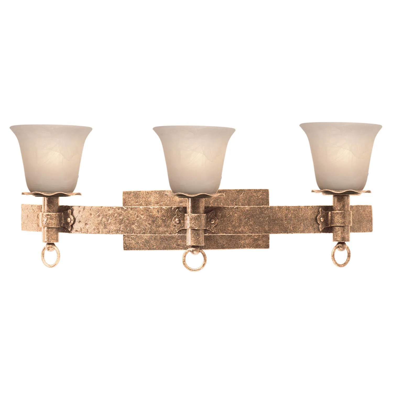 Americana Three Light Bath in Modern Gold