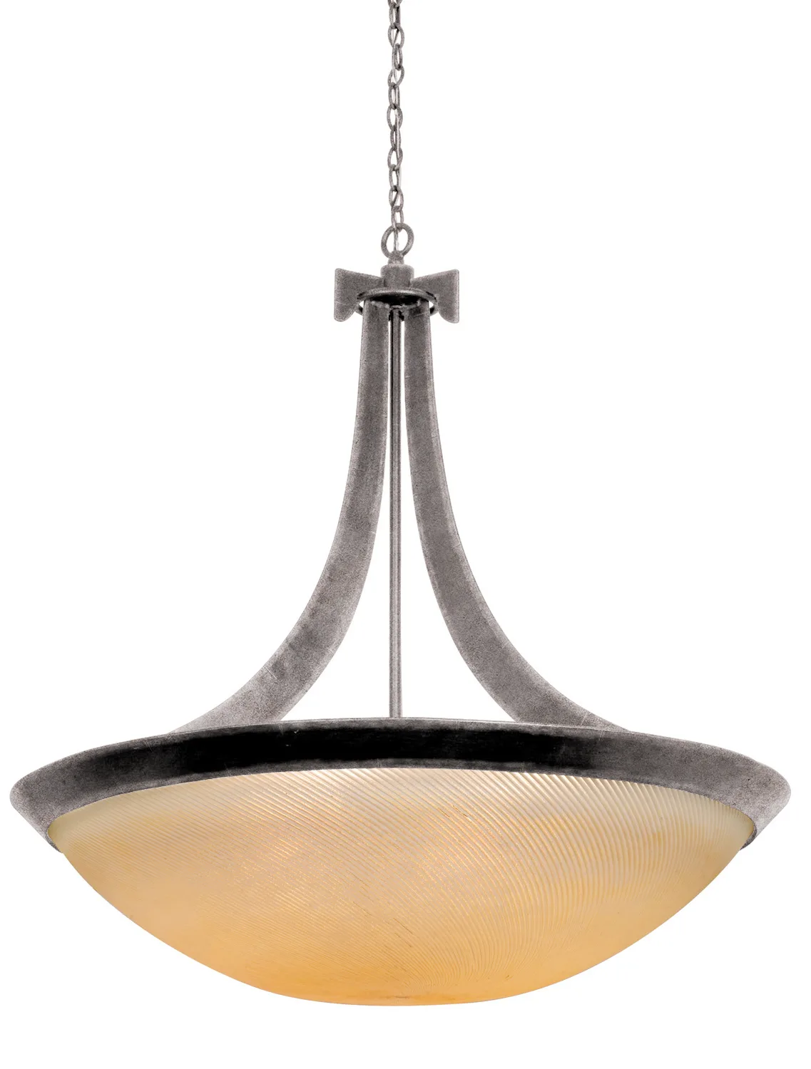 Copenhagen Six Light Pendant in Country Iron