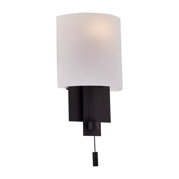 The Espille Collection is one of our most diverse collections. If the Bronze finish is chosen with Kalco's unique shade, then the look is rustic, warm and reminiscent of catherdal candlight chandeliers. If the Satin Nickel finish is chosen with the White Cased Glass, then the look is decidely Art Deco and modern. Either way, the Espille Collection is sure to add drama to any space. Collection: Espille Rooms: Living Room, Bedroom, Family Room, Dining Room Finish: Bronze Notes: With Pull Chain, White Cased Glass Included Width: 7.50" Height: 10.00" Weight: 5.00 lb Extension from Wall: 4.00" Wire: 6" Mounting Height: 4.50" Canopy: 4.5"x10.5" Number of Bulbs: 1 Maximum Wattage: 60.00 W Bulb Type: E26 Bulb Base: E26 Medium Dimmable Voltage: 120.00 V Material: Steel , Glass Country of Origin: China Safety Listing: cETL Safety Rating: Dry ADA - alternate view