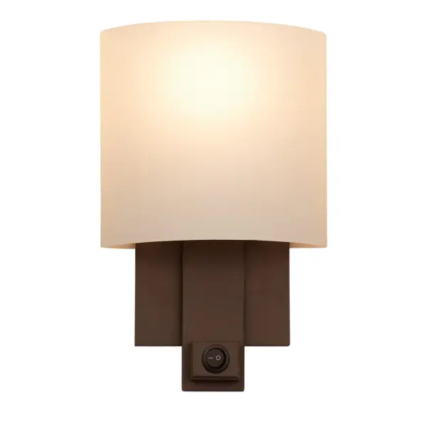The Espille Collection is one of our most diverse collections. If the Bronze finish is chosen with Kalco's unique shade, then the look is rustic, warm and reminiscent of catherdal candlight chandeliers. If the Satin Nickel finish is chosen with the White Cased Glass, then the look is decidely Art Deco and modern. Either way, the Espille Collection is sure to add drama to any space. Collection: Espille Rooms: Living Room, Bedroom, Family Room, Dining Room Finish: Bronze Notes: With Rocker Switch, White Cased Glass Included Width: 7.50" Height: 10.00" Weight: 6.00 lb Extension from Wall: 4.00" Wire: 6" Mounting Height: 4.60" Canopy: 4.6"x10.6" Number of Bulbs: 1 Maximum Wattage: 60.00 W Bulb Type: Medium Bulb Base: E26 Medium Dimmable Voltage: 120.00 V Material: Steel , Glass Country of Origin: China Safety Listing: cETL Safety Rating: Dry ADA