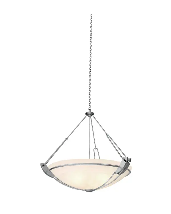 The Collection is a fully customizable collection that is enhanced by Art Deco suspension showcasing the exclusive bowl shades hand-crafted exclusively by Manufacturer. From the modernity of the Iridescent Shell bowl shade to the glowing elegance of our exclusive Buddha Leaf and Penshell shades, this collection elegant yet flexible enough to coordinate with any space. Collection: Grande Rooms: Foyer, Dining Room, Living Room, Great Room Finish: Country Iron Glass: White Alabaster Standard Glass Bowl Notes: Must Specify Glass When Ordering Width: 24.00" Height: 28.00" Weight: 29.00 lb Chain: 48`` Wire: 96`` Canopy: 5``x1`` Number of Bulbs: 3 Maximum Wattage: 60.00 W Bulb Type: E26 Bulb Base: E26 Medium Dimmable Voltage: 120.00 V Material: Hand Forged Wrought Iron Country of Origin: Phillipines Safety Listing: Dry Safety Rating: cETL