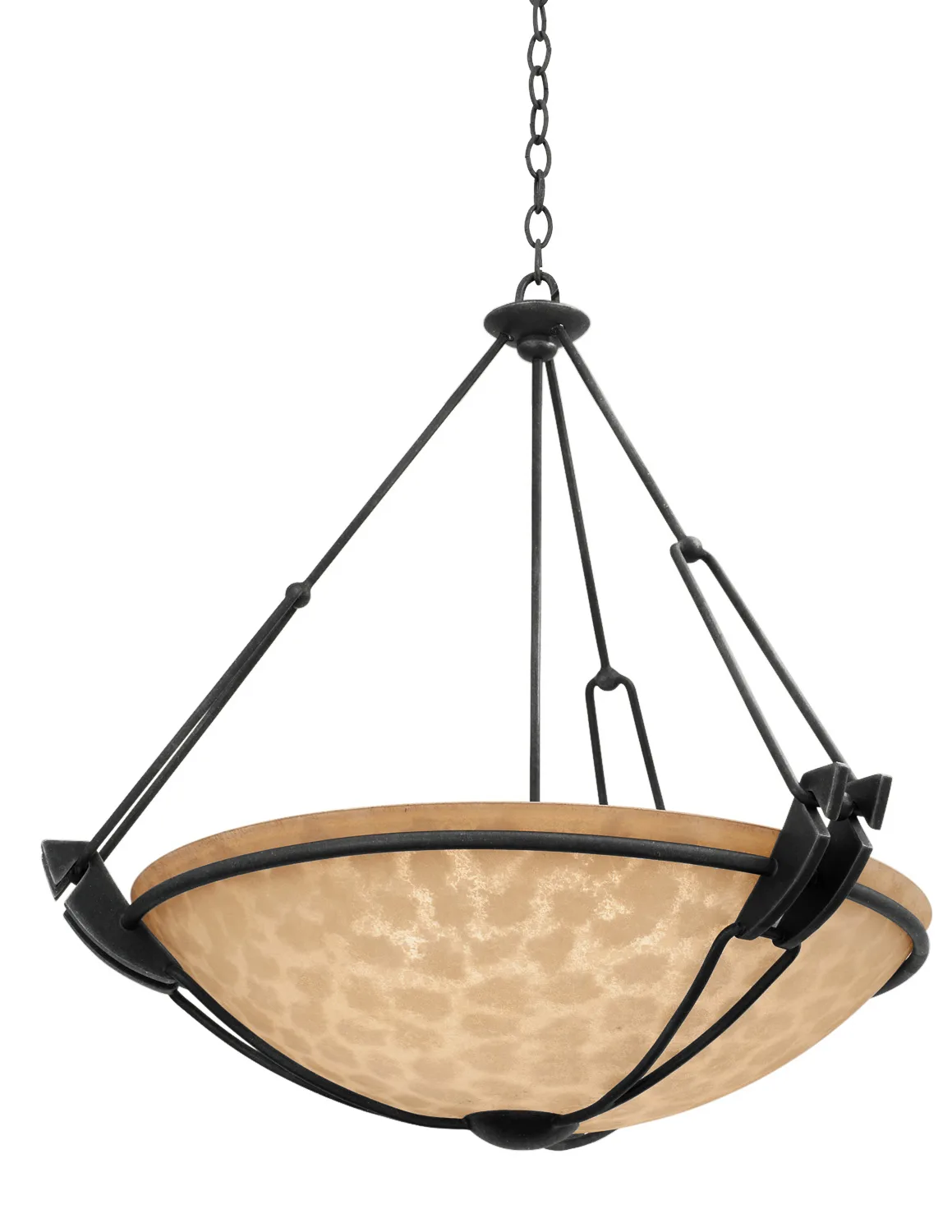 Grande Six Light Pendant in Tortoise Shell