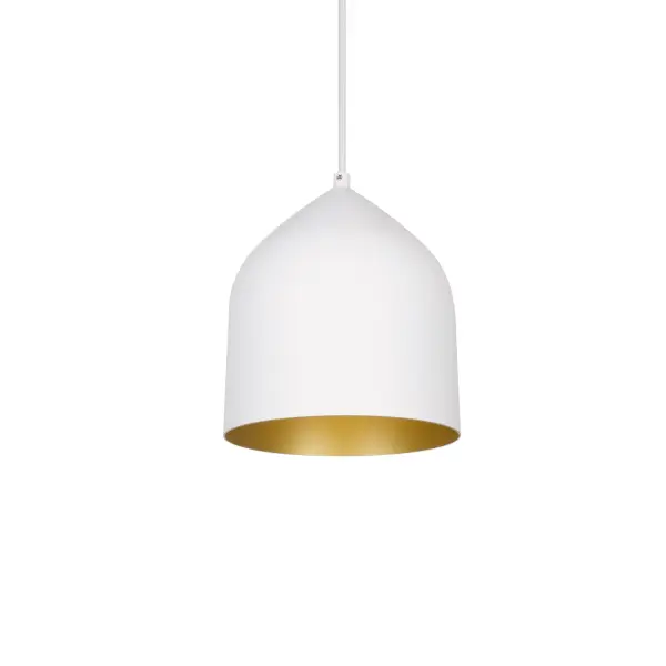 The Helena pendant combines contemporary design with practical LED lighting in a compact 8-inch format. Its contrasting white exterior and silver interior finish creates visual interest while the spun aluminum construction ensures durability.