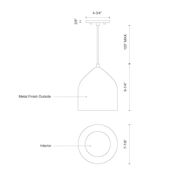 Helena 8-Inch LED Pendant Light - Image 13