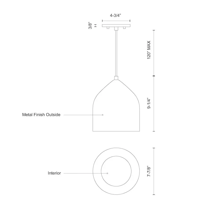 Helena 8-Inch LED Pendant Light - Image 13