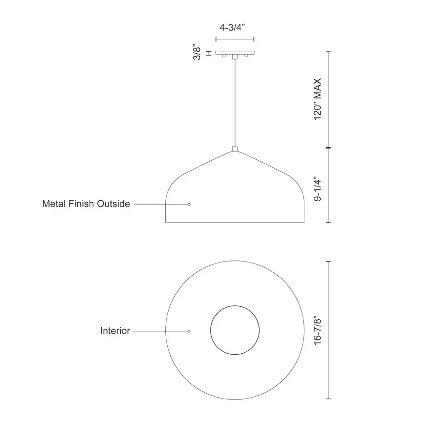 Helena 17-Inch Pendant Light - Image 11
