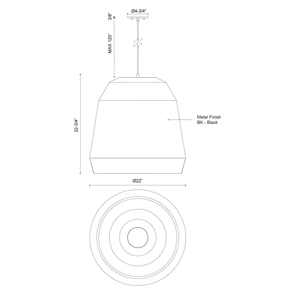 Sedona 22-Inch Pendant Light - Image 5