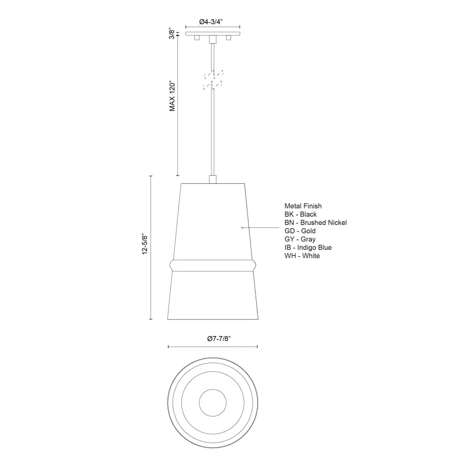 Castor 8-inch Pendant Light - Image 14