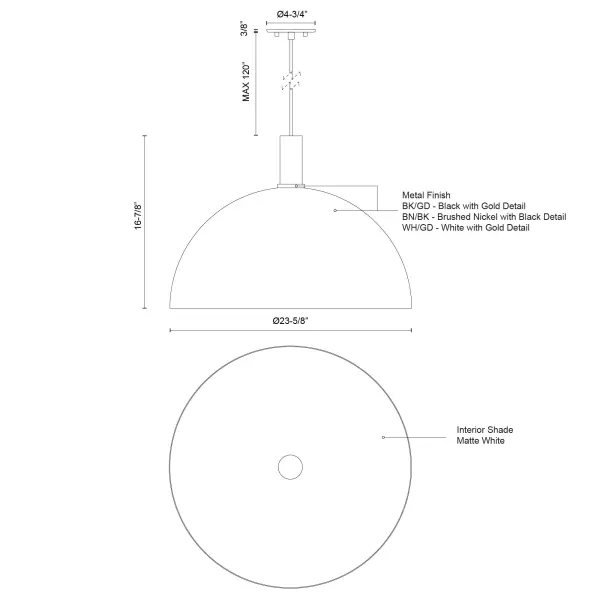 Archibald 24-Inch Pendant Light - Image 7